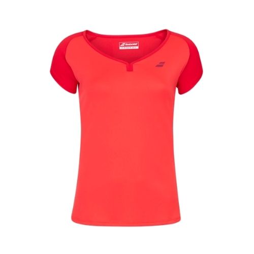 Billede af Babolat Play Cap Dame T-shirt Tomato Red